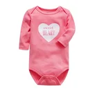 Rompers Hot Sale Custom Printing Baby Clothes Unisex Newborn Baby Cotton Clothing Long Sleeve Baby Rompers
