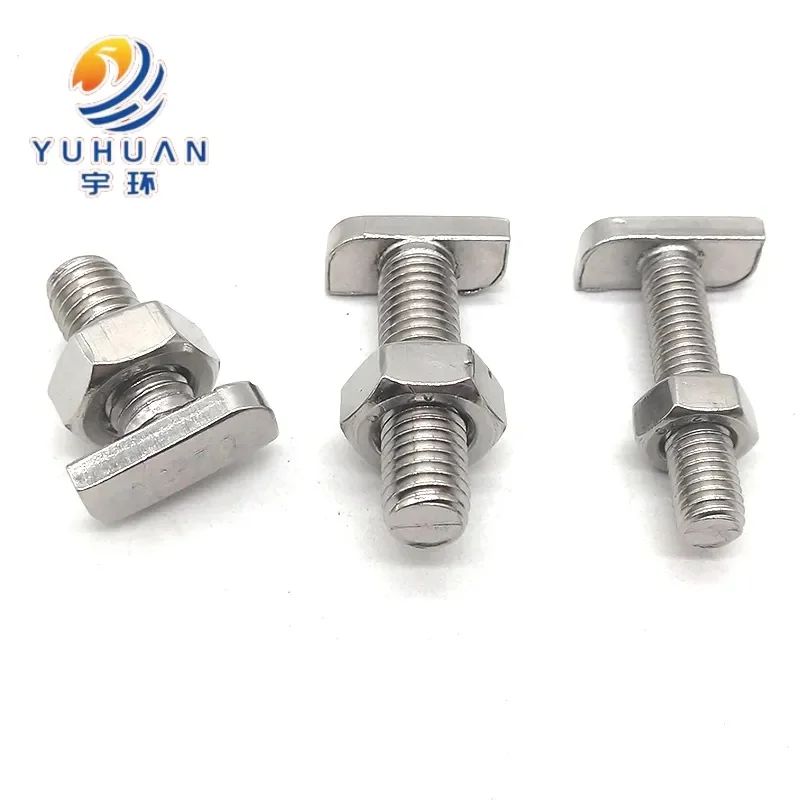 Stainless Steel 304 316 M8 M10 M12 Square Head T Bolt supplier
