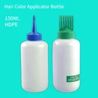 Applicator Tip Hot Sale 150ml HDPE Empty Squeezable Hair Color Applicator Bottle With Slant Tip For Salon