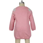 2021 Hot Selling Girl's Knit Sweater Dress Kids Baby Sweater Solid Color Casual Baby Dress Clothes