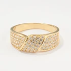 14k Gold Ring Copper Alloy Jewelry Micro Pave Cubic Zircon 14k 18k Gold Plated Infinite Knotted Engagement Wedding Ring