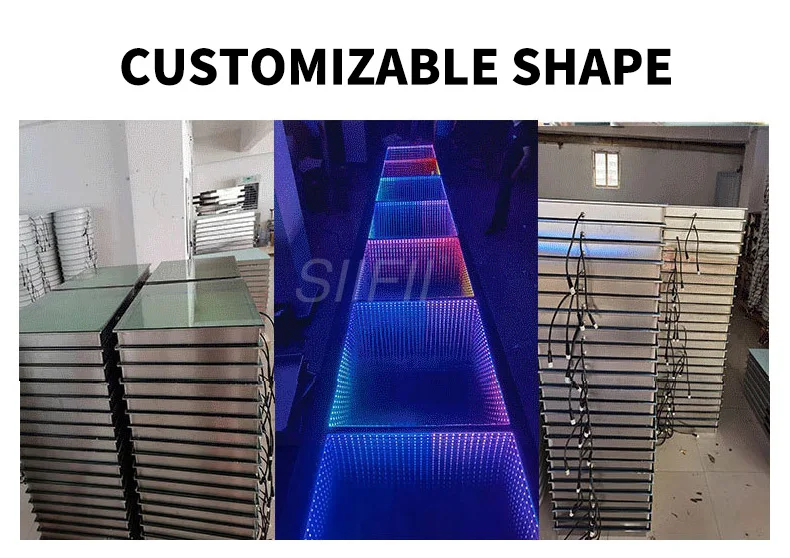 2025 Infinity Fast Setup Fashion Popular  Dance Floor Wedding Interactive Led Panel Stage Floor