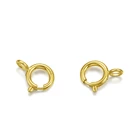 Gold Professional Supplier 18K Solid Gold Fine Jewelry Accessories Jewelry Necklace Spring Ring Clasp