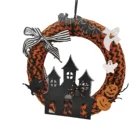 15 Inch Foam Ghost Wreath Halloween Decor Prop