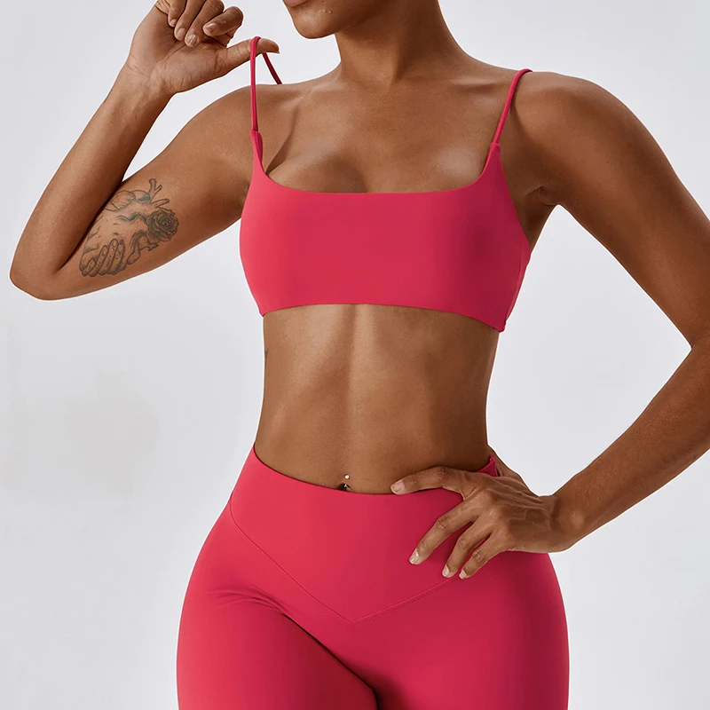 Women yoga bra backless beauty back athletic gym fitness workout top sexy sports bra