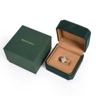 Jewelry Custom Logo Printed Luxury Microfiber Ring Earring Bracelet Necklace Packaging Jewelry Box