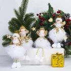 New Wings Xmas Tree New Christmas Decorations Angel Wings Girl Doll Christmas Tree Pendant Desk Decor Xmas New Year