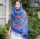 Pattern Scarf Scarf Embroidered Tassel Spring Multicolor Luxury Designer Womens Cashmere Pattern Scarf