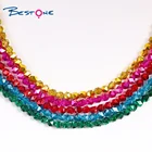 Beads Bestone Wholesale Cheaper 4mm Rondelle Crystal Glass Beads For Making DIY
