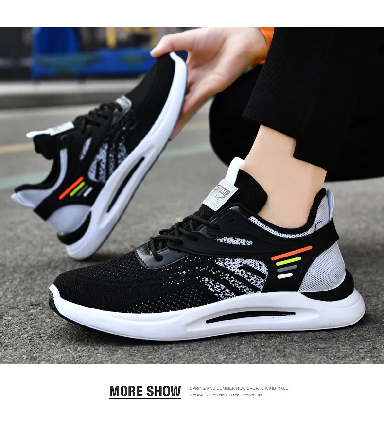 2023 New air cushioning men sports shoes students running trend causal mens shoes
