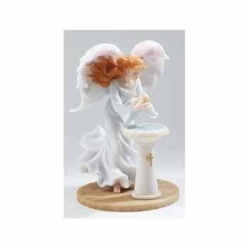 Wholesale Custom Indoor Resin Holy Guardian Angel and Baby Statues