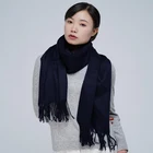 High Quality Custom Cashmere Pure Pashmina Scarf Thick For Long Tassel Cashmere Scarf