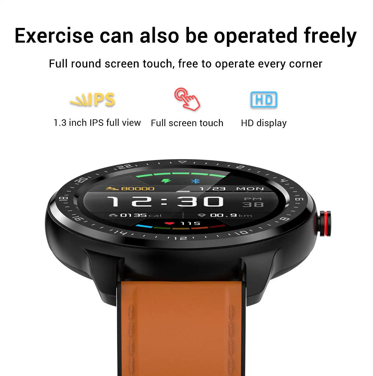 Z06 Blood Pressure Smart Watch Phone Calling Fitness IP68 Waterproof