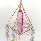 Hot Sale And Colorful K9 Crystal Sun Moon Catcher Prism Pendant For Hanging Decoration