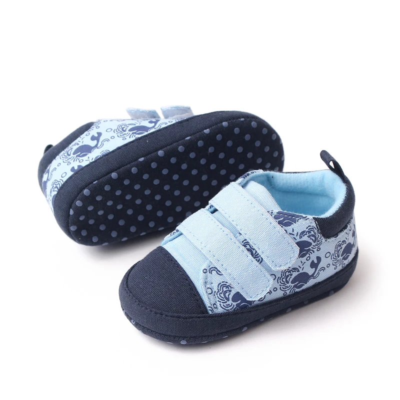 Spring and Autumn New Animal Pattern Soft Soled Infants Casual Walking Shoes for Baby Boys manufacture