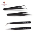 Black Eyelash Tweezers D-060 Hot Sale Black Eyelash Extension Tweezers Set Wholesale