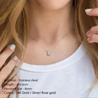 Jewelry Zircon Zircon EManco Jewelry Zircon Birth Stone Necklace Choker 2021 Stainless Steel Necklace Women
