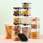 Food Sealed Storage Tank For Kitchen Japanese Style Transparent Grain Storage Tank Plastic Food Container