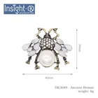 Jewelry Hot Embellishment Jewelry Accessories Insect Brooch Bee Bronze Brooch Rhinestone Pearl Brooch For Suit
