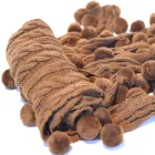 Scarf Polyester Fluffy Pompom High Quality Oversize Custom Hair Fur Ball Scarf