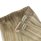 Hair Extensions Colourful Hair Extensions Full Human Hair Balayage Color Seamless Clip In Hair Extensions