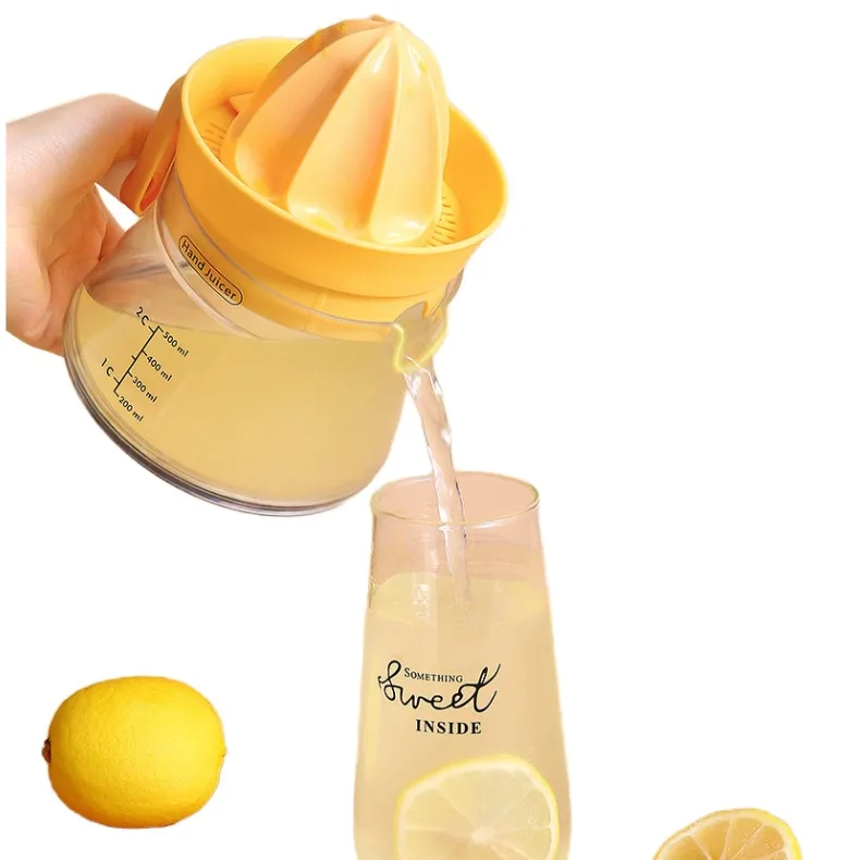Hot Selling Mini Orange Lemon Squeezer Fruit Pomace Separator Citrus Juicer Blender Manual Fruit Juicer