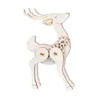 Factory Direct Selling Price Cheap Machinery 12 Animals Suits 3D Wooden Children DIY Educational Puzzles Kit