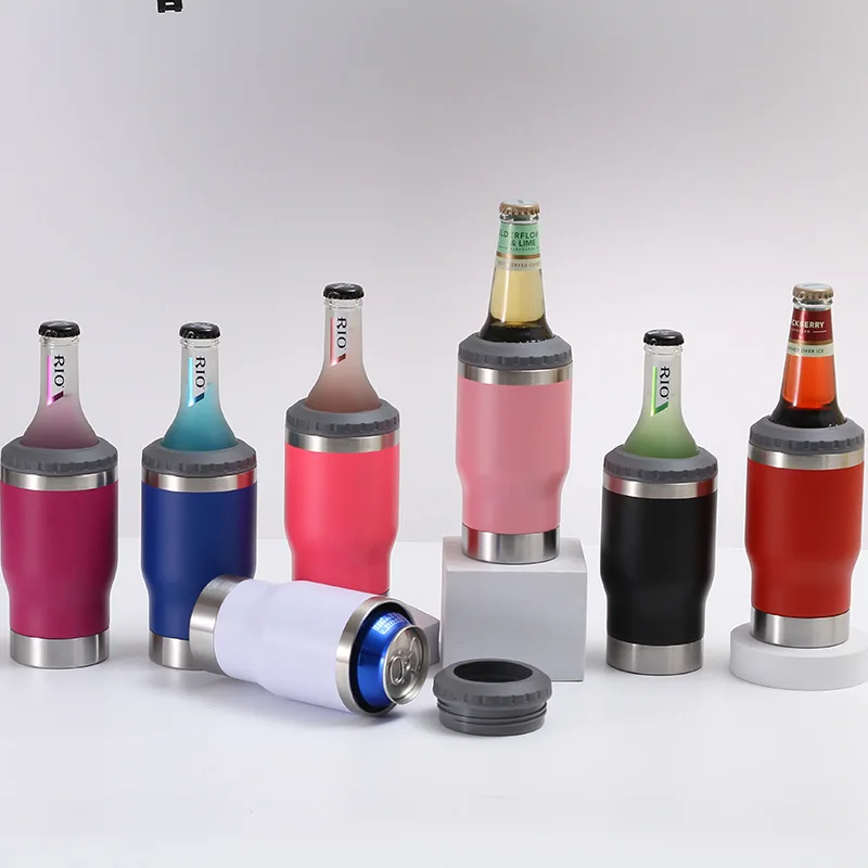 Double Wall Can Cooler, Stainless, Steel, 14oz - detail 2