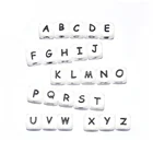 Letter Beads Baby Silicone Beads BPA Free Food Grade Soft Silicone Baby Teething Alphabet Letter Beads Silicone Beads