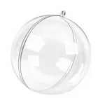 Photo DIY Filled Clear Plastic Hanging Christmas Round Photo Ball Christmas Ornament