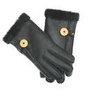 Winter Gloves Leather Fashionable And Comfortable Winter Warm Gloves Made Of Leather And Wool Are Made In China