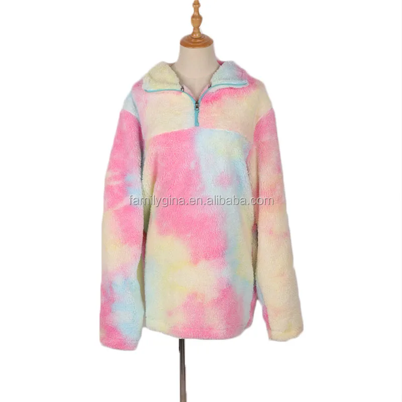 personalized sherpa pullover