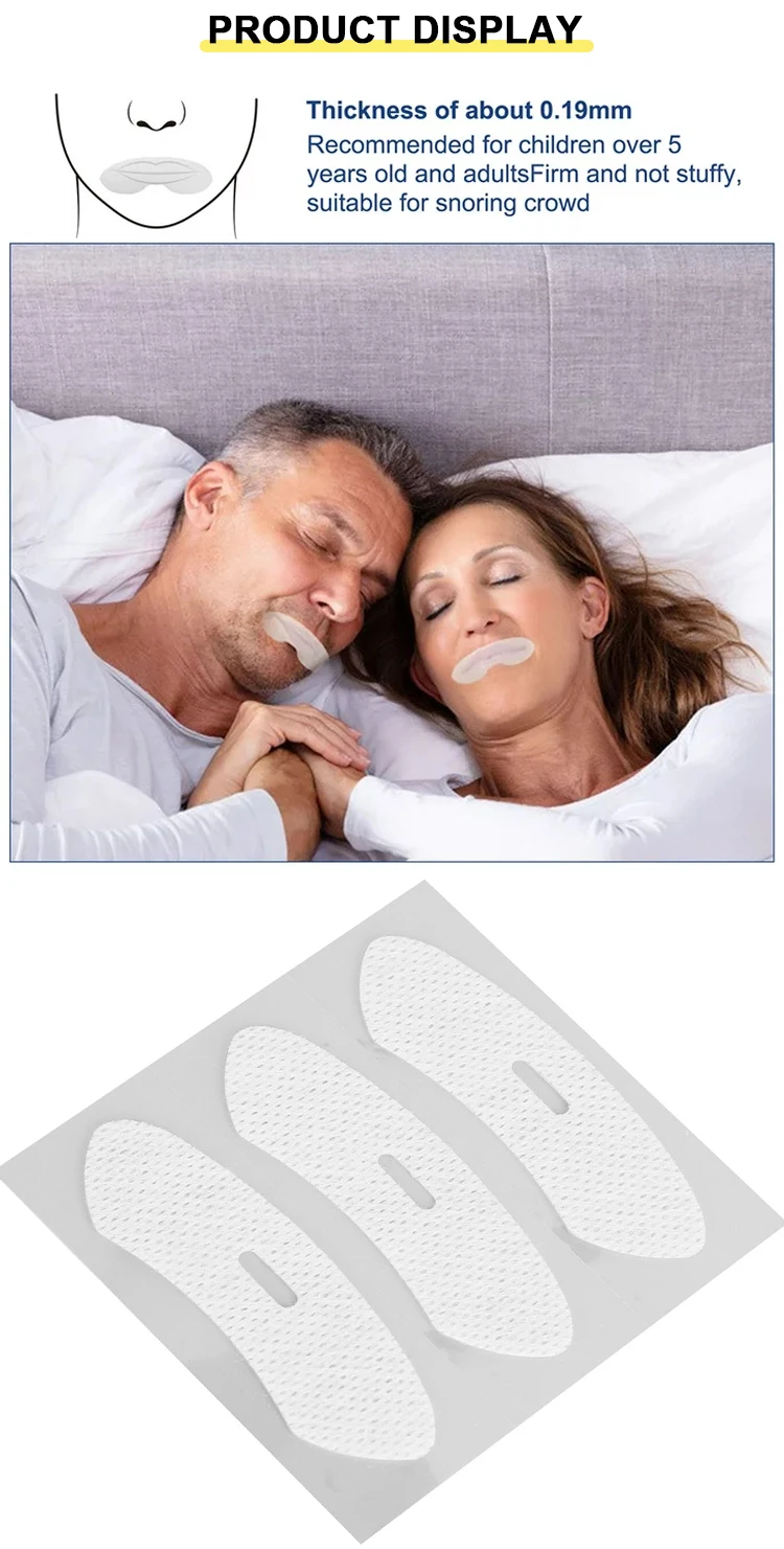 Amazon Best Seller 2023 Sleep Strips Anti Snoring Devices Advanced Gentle Mouth Tape Apply to Sleeping Stop Snoring Mouth Tape manufacture