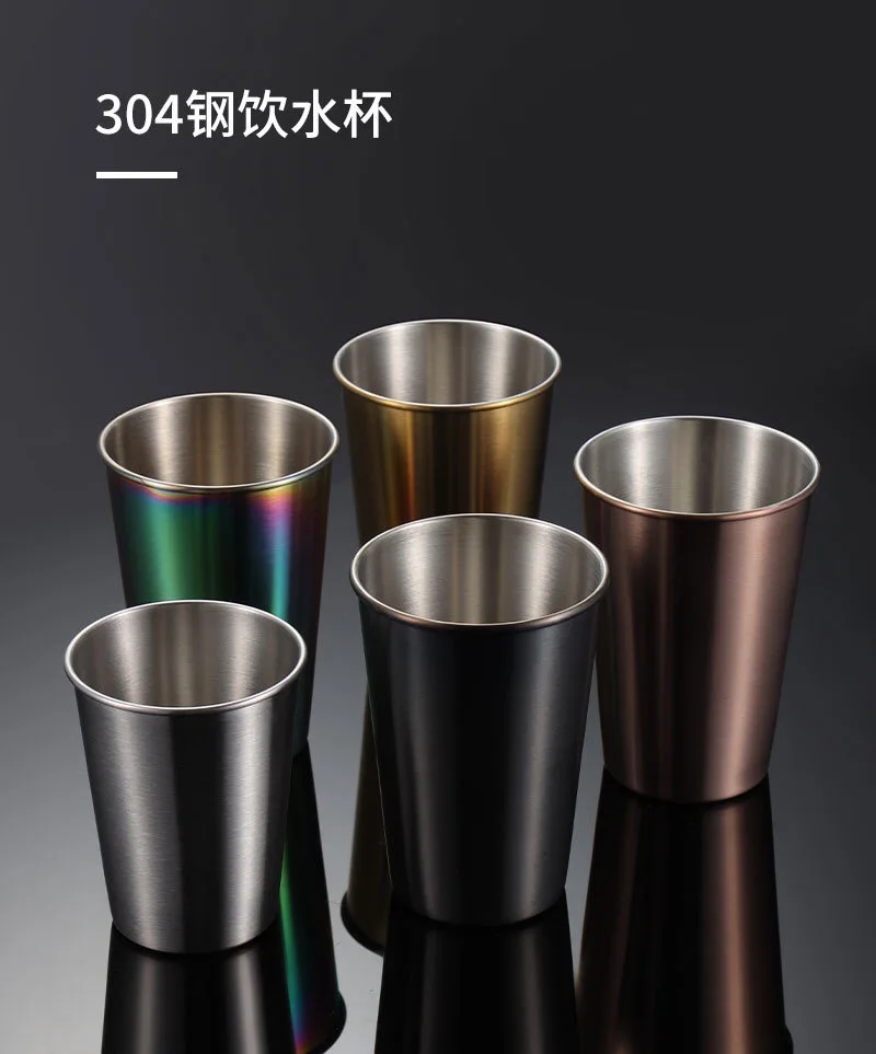 Food Grade SUS304 Stainless Steel Drinking Cup/water Cup/coffee Mug