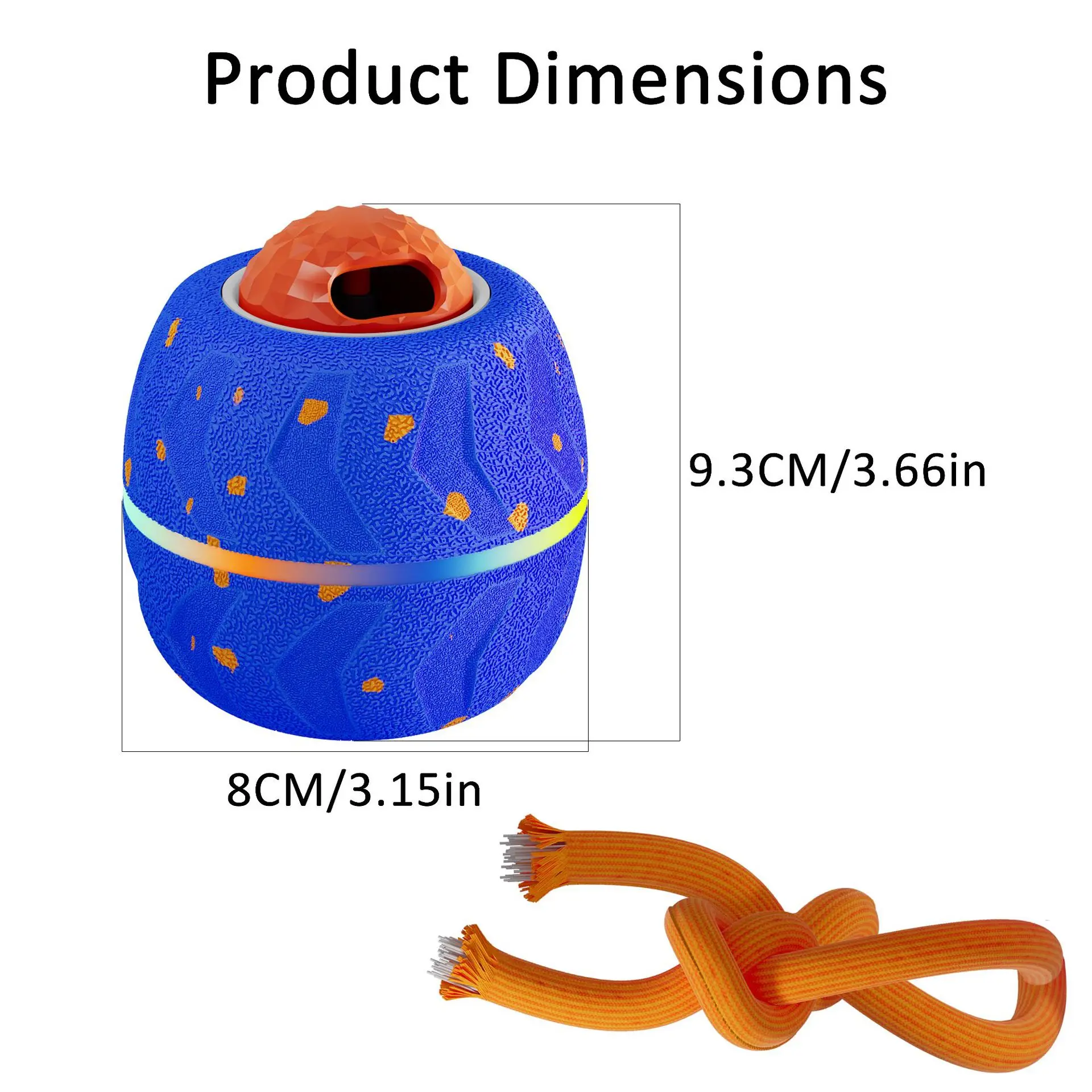 Hot E-TPU Pet Toy Ball Light up Sound Interactive Bouncing Ball Durable Chew Toy for Dogs Self Play Boredom Relief Pet Products supplier