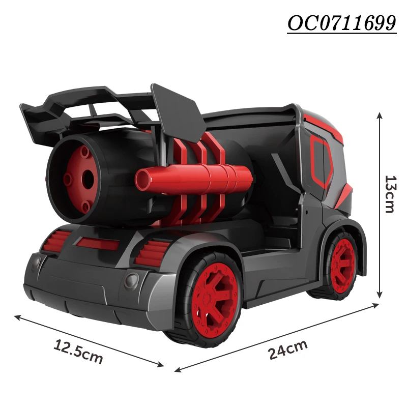 2.4G 6CH Remote control rc big model monster truck car toy with light mist spray