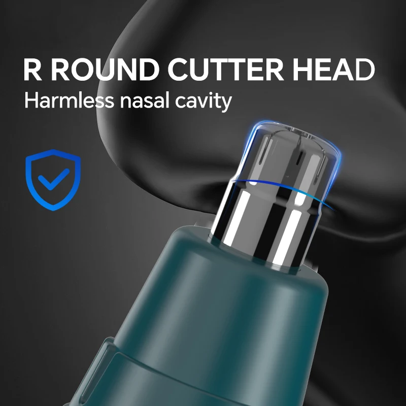 Durable Rechargeable Portable Four-in-One Electric Push Shear Nose Hair Trimmer for Home Salon Car RV Use Made Quality Plastic details