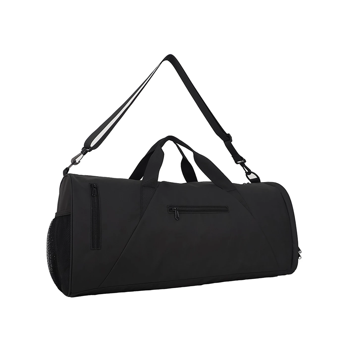 product custom logo large lightweight duffel bag foldable polyester travel luggage storage with strap fashion style-3