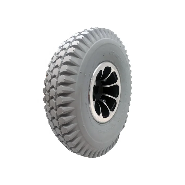 3.00-4 Tire 260x85 3.00 4 Wheel Mobility Scooter Wheels Mobility Scooter Spare Parts Solid Wheels Puncture Proof Tires 3.00-4