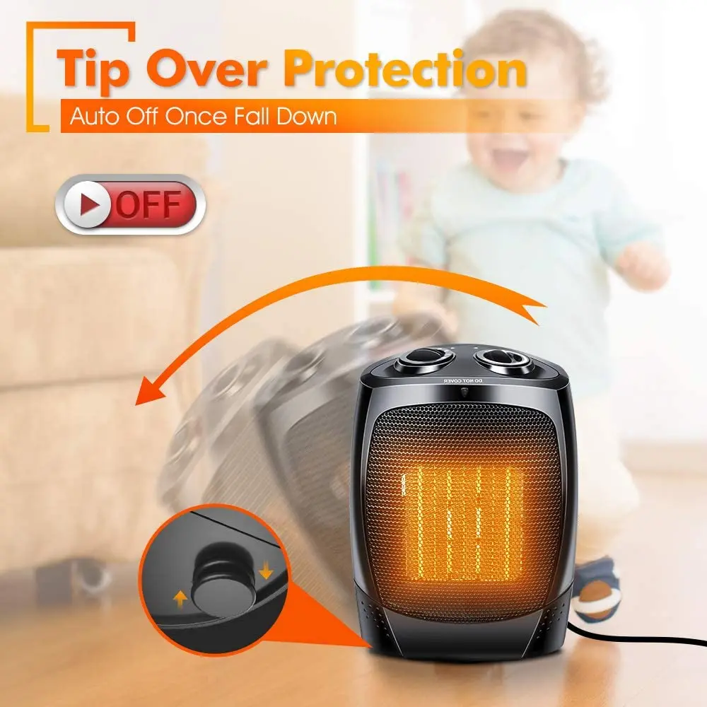 Portable Ptc Electric Fan, 1500w, PTC-903 - detail 6