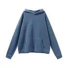 Wholesale Vintage Acid Wash Hoodie Men Thick Oversized Cotton Washed Blank Distressed Faded Hoodie