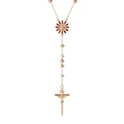 Oro Oro Laminado Tricolor Rosary Beads 14kgold Rosary Necklace Rosary Catholic