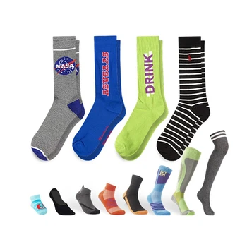 FY-I-0717 personalized sox knitted cotton jacquard logo crew mens socks custom sock manufacturing customized socks for men
