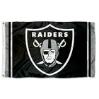 Printed Polyester Flags 3*5ft Custom Polyester Raiders Flags Printing Las Vegas Oakland Raiders Nfl Flag