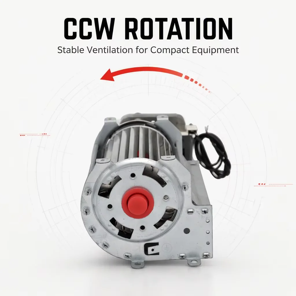 Compact Crossflow Transverse Blower, 120mm, Aluminum - detail 6