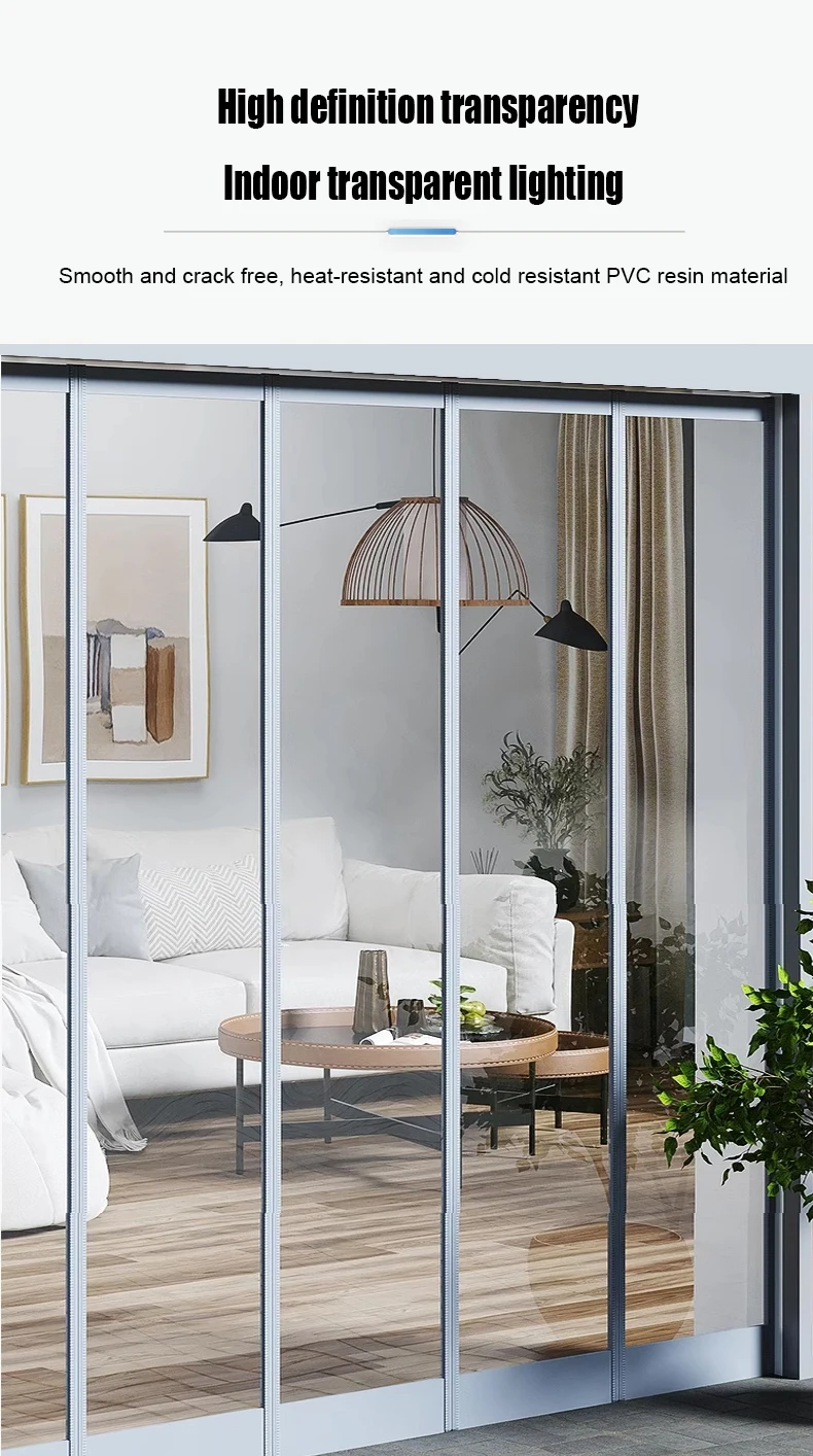 Pvc Door Folding Curtain, Plastic, PC-001 - detail 12
