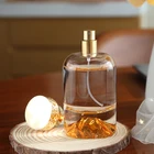 Wholesale Vintage Perfium Empty Spray Parfum Vide Fragrance 50Ml 100Ml Glass Perfume Bottle With Spray Head