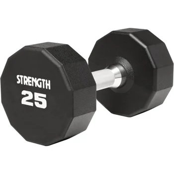 The Most Popular Sports Gym Fitness 20kg Dumbbell Sport Black 12 Sides Urethane Pu Coated Dumbbells for Strength Training