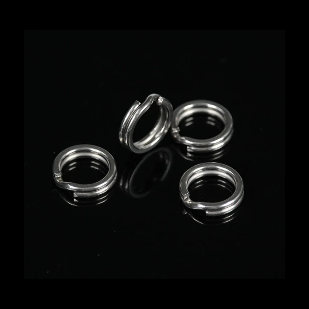 Stainless Steel Fishing Split Rings Assortment 9 Sizes 210-Piece Stainless Steel Fishing Split Rings Assortment - 9 Sizes For Lures & Tackle Stainless Steel Lure Connector Rings Assortment