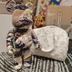 In-stock Bearbrick 400% Kanagawa Surf Violent Bears Block Bears Blind Boxes Decorative Playthings